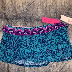 NWT new Lilly Pulitzer swim skit bottom 12 Galah